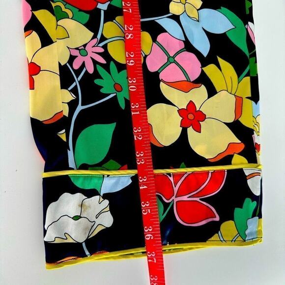 Woman’s kate spade new york XXS Flower Bed Twill Pants Flower Patterns Wide Leg - Picture 13 of 14